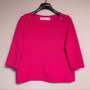Zara pink pullover top size S